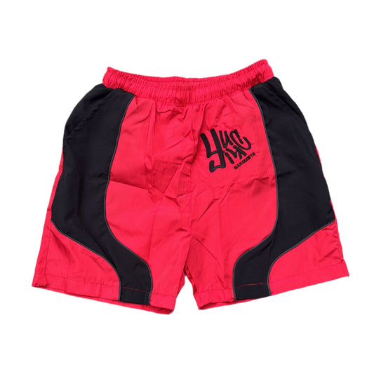 Red Lightweight Windbreaker Shorts