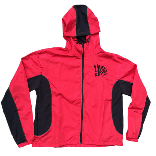 Red Lightweight Windbreaker Jacket